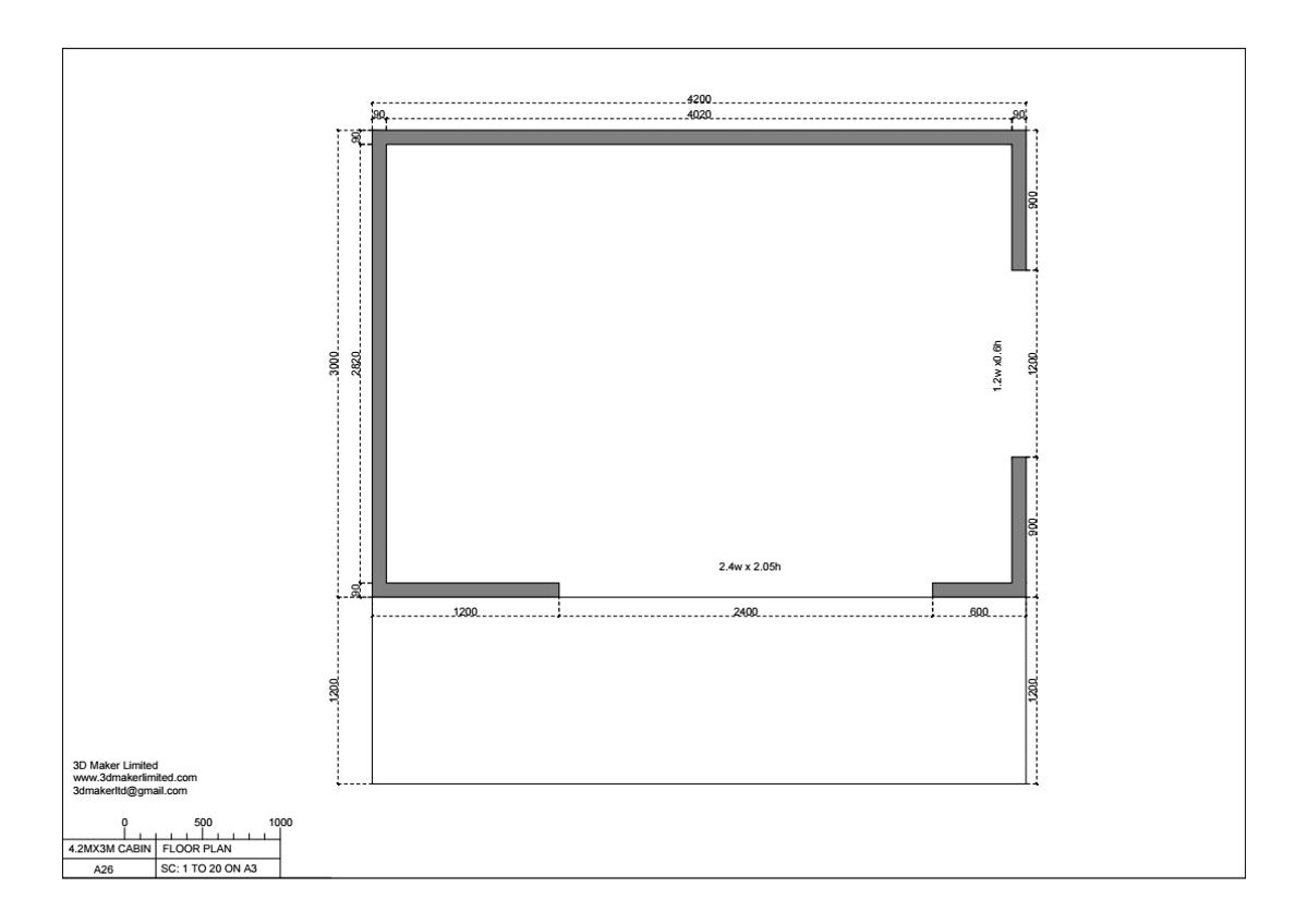FREE Concept Plan |  4.2m x 3m Plywood & Batten Cladding