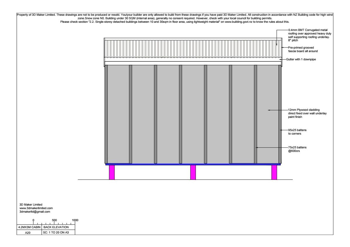 FREE Concept Plan |  4.2m x 3m Plywood & Batten Cladding