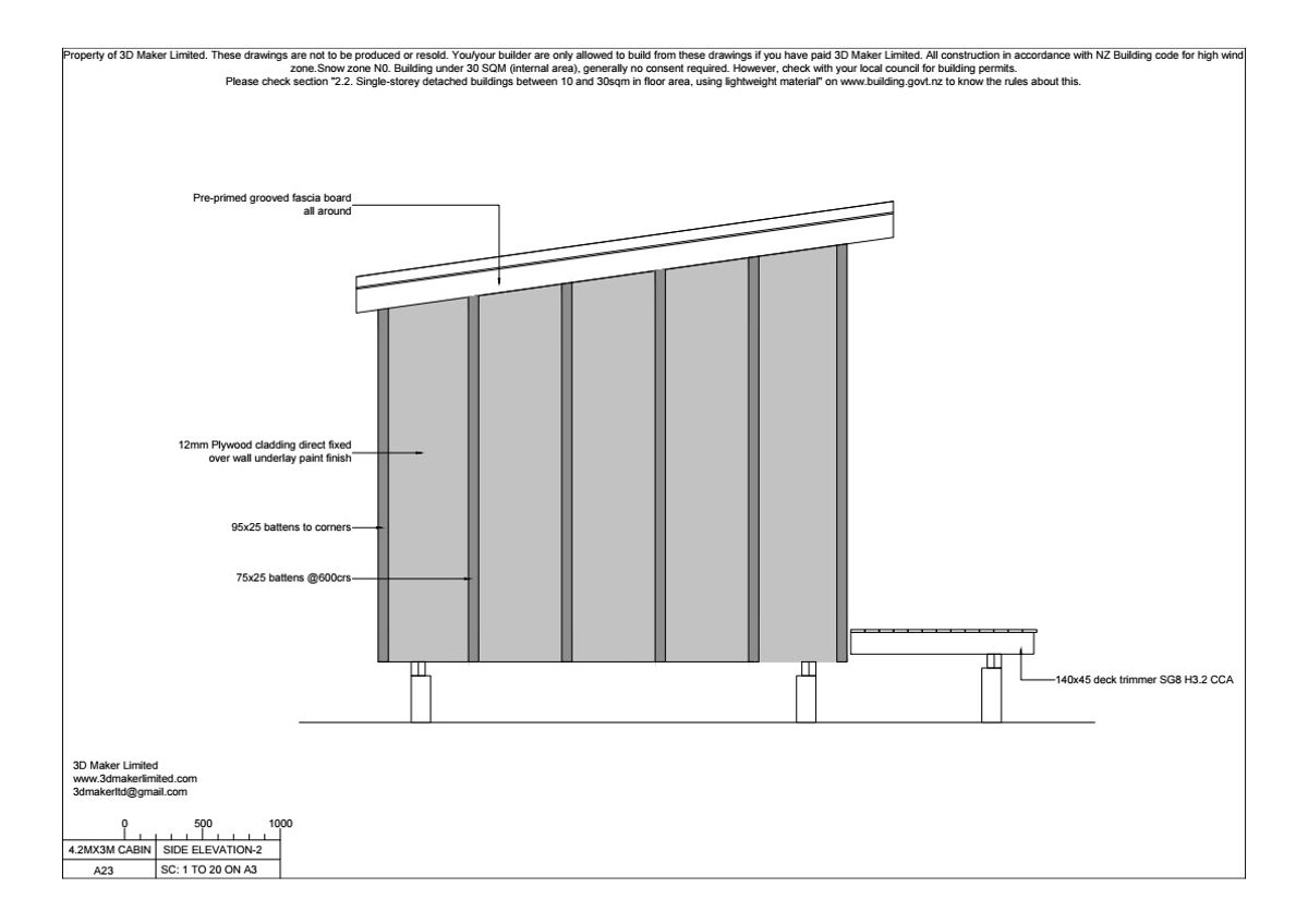 FREE Concept Plan |  4.2m x 3m Plywood & Batten Cladding