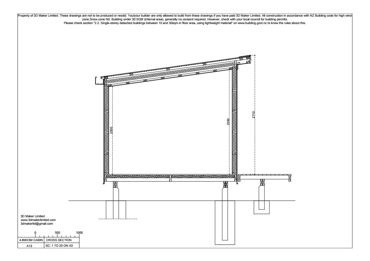 FREE Concept Plan | 4.8m x 3.0m Corrugated Iron Cladding
