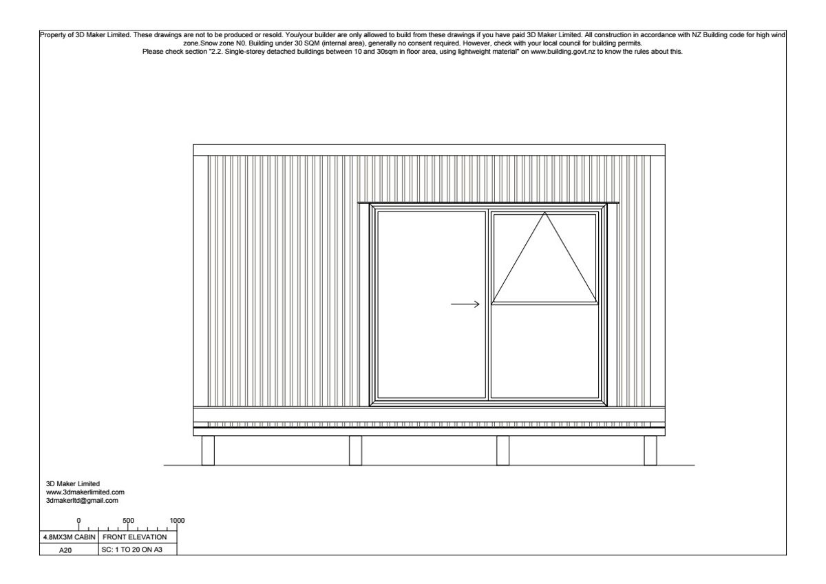 FREE Concept Plan | 4.8m x 3.0m Corrugated Iron Cladding