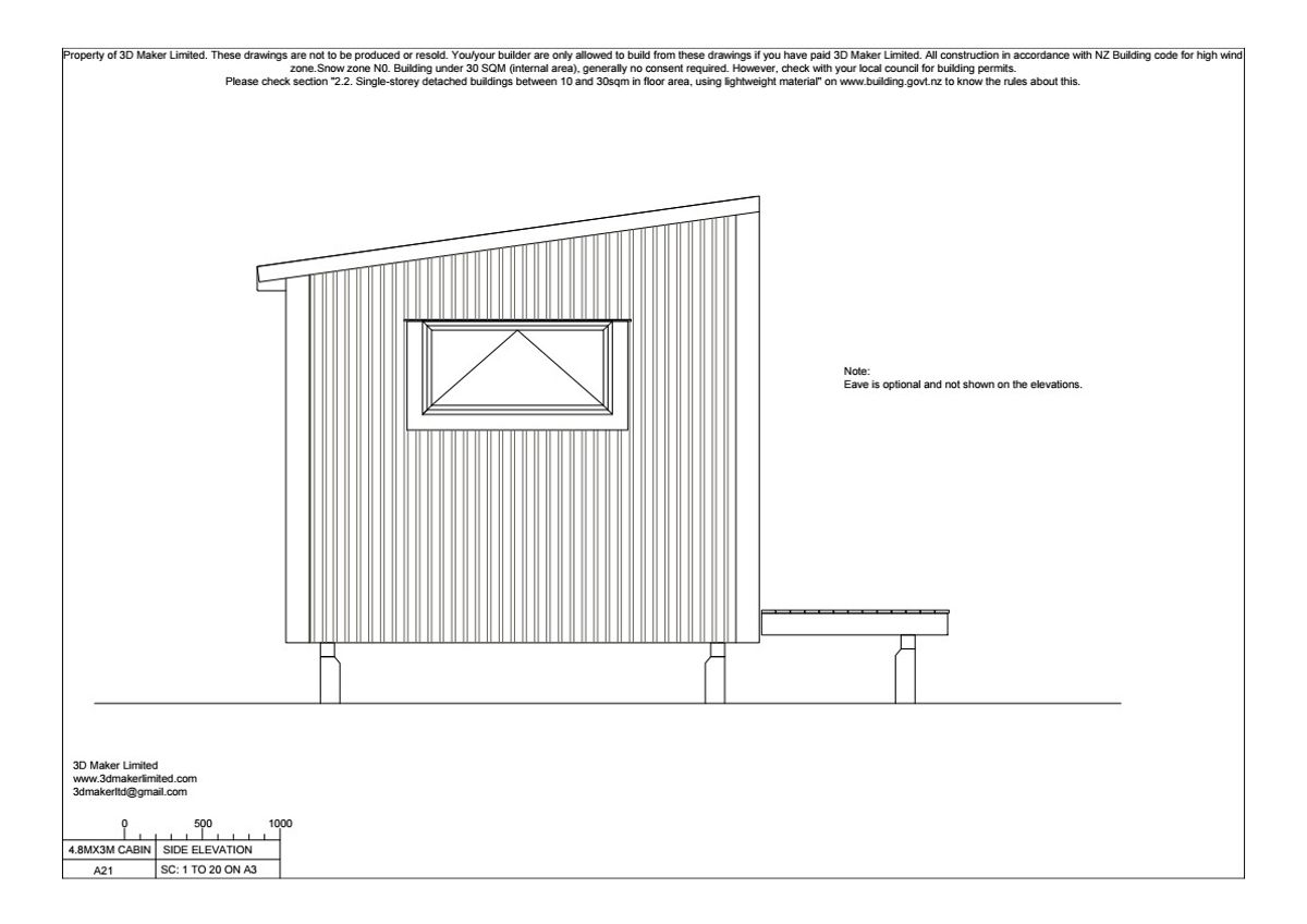 FREE Concept Plan | 4.8m x 3.0m Corrugated Iron Cladding