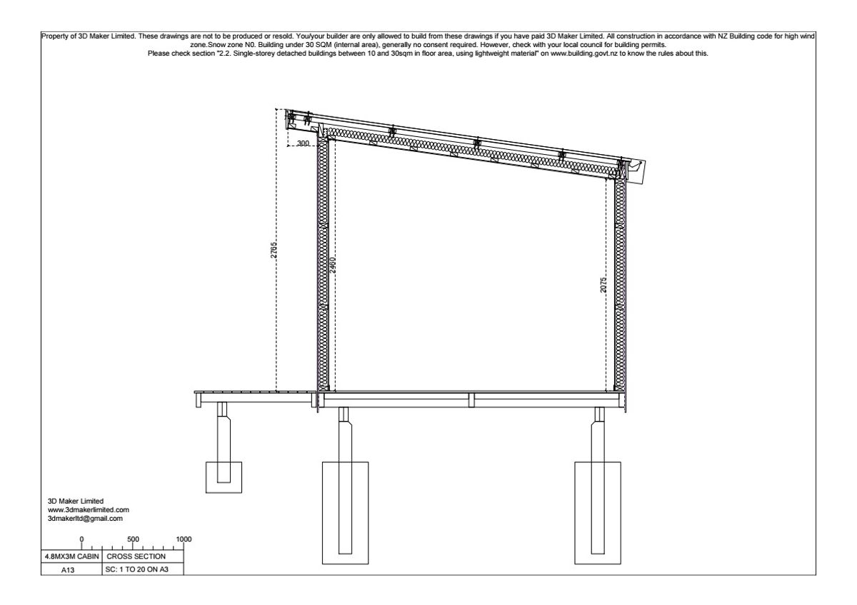 Full Construction Plan Package | 4.8m x 3.0m Plywood & Batten Cladding