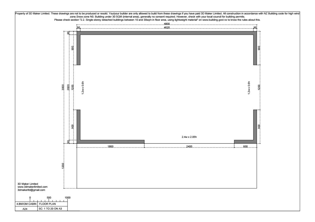 FREE Concept Plan | 4.8m x 3.0m Plywood & Batten Cladding