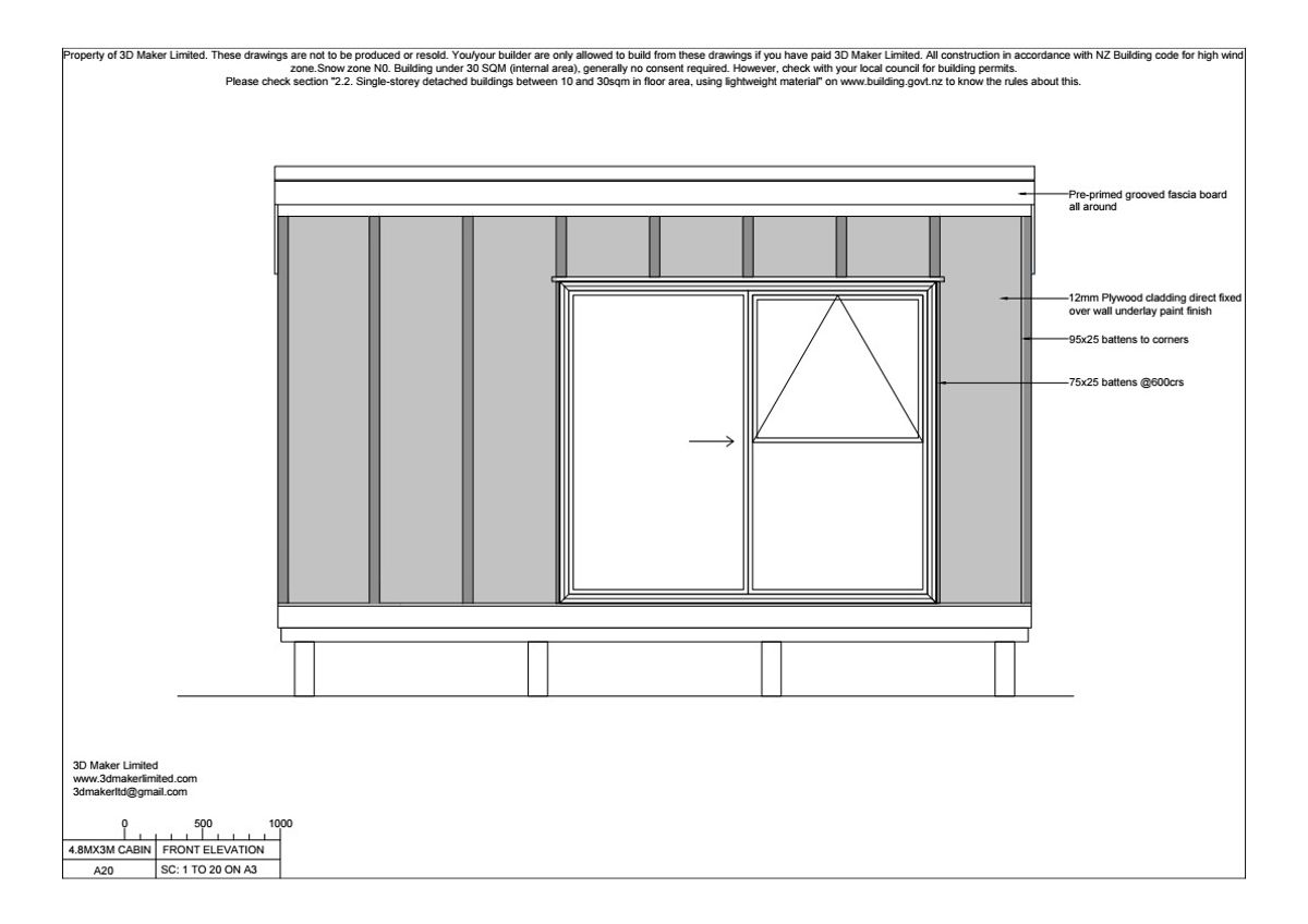 FREE Concept Plan | 4.8m x 3.0m Plywood & Batten Cladding
