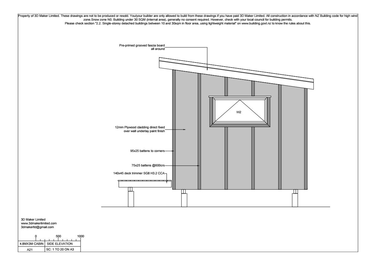 FREE Concept Plan | 4.8m x 3.0m Plywood & Batten Cladding