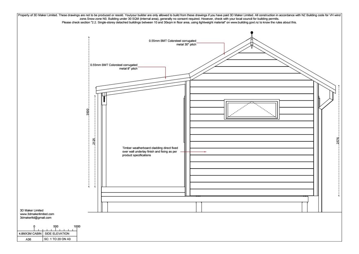 FREE Concept Plan | 4.8m x 3.0m Weatherboard Cladding