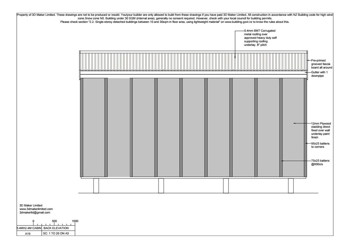 FREE Concept Plan | 5.4m x 2.4m Plywood & Batten Cladding