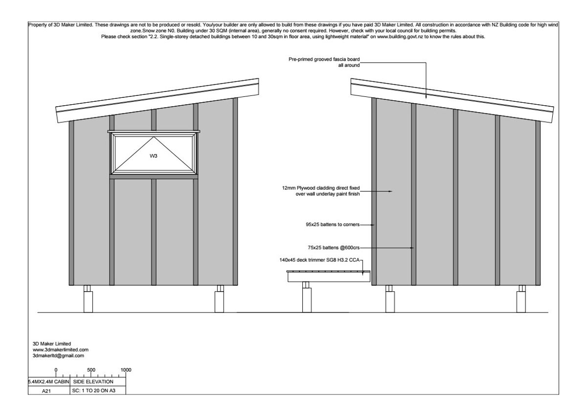 FREE Concept Plan | 5.4m x 2.4m Plywood & Batten Cladding