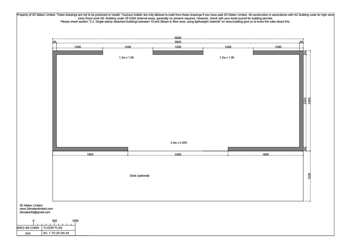 FREE Concept Plan | 6m x 2.4m Plywood & Batten Cladding