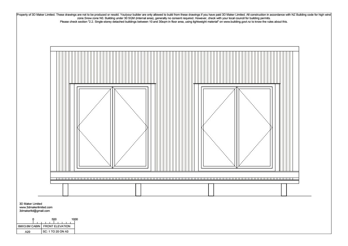 FREE Concept Plan | 6m x3.6m Corrugated Iron Cladding