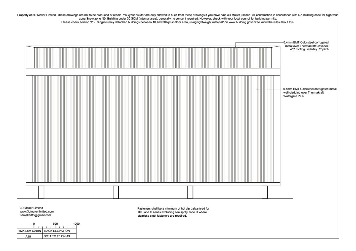 FREE Concept Plan | 6m x3.6m Corrugated Iron Cladding