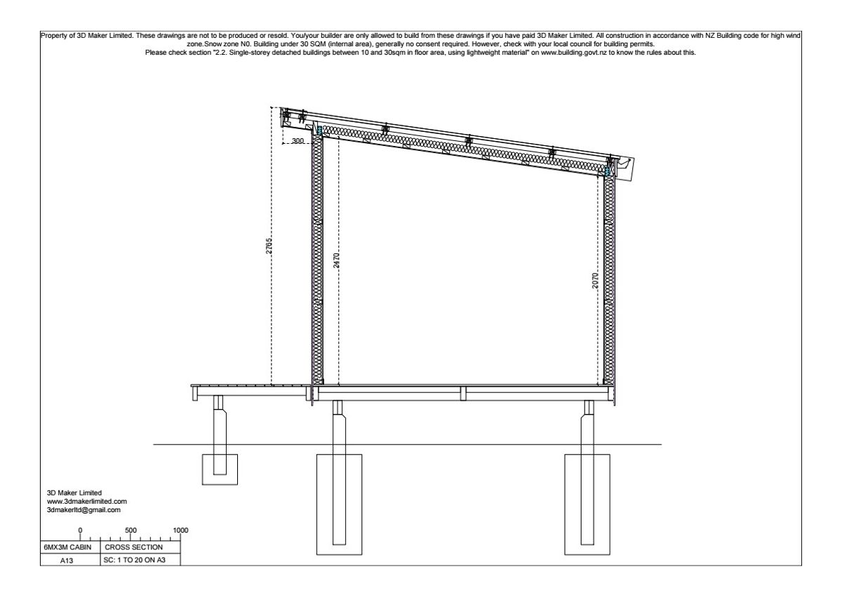 Full Construction Plan Package | 6m x 3m Plywood & Batten Cladding