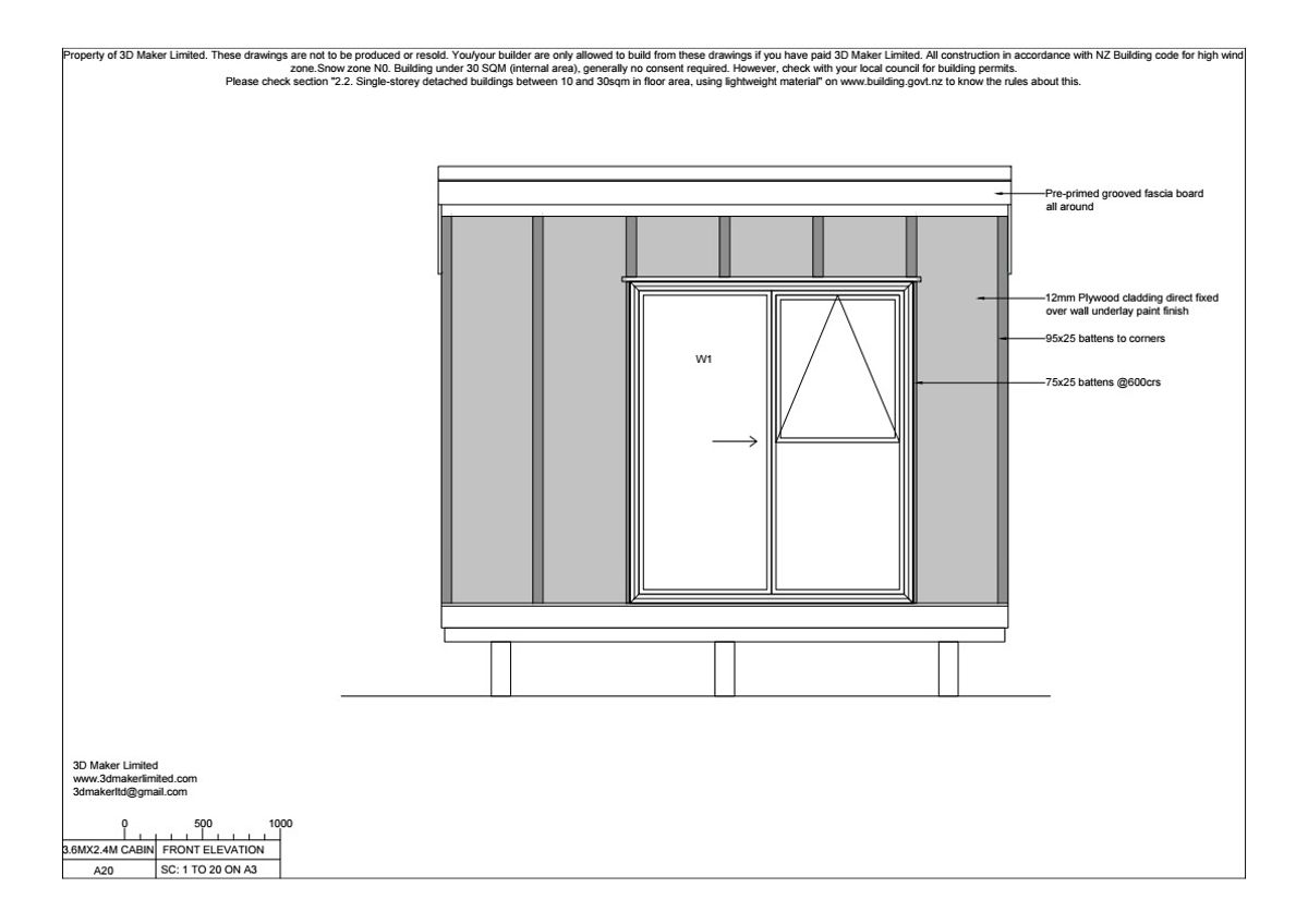 FREE Concept Plan | 3.6x2.4m Plywood & Batten Cladding