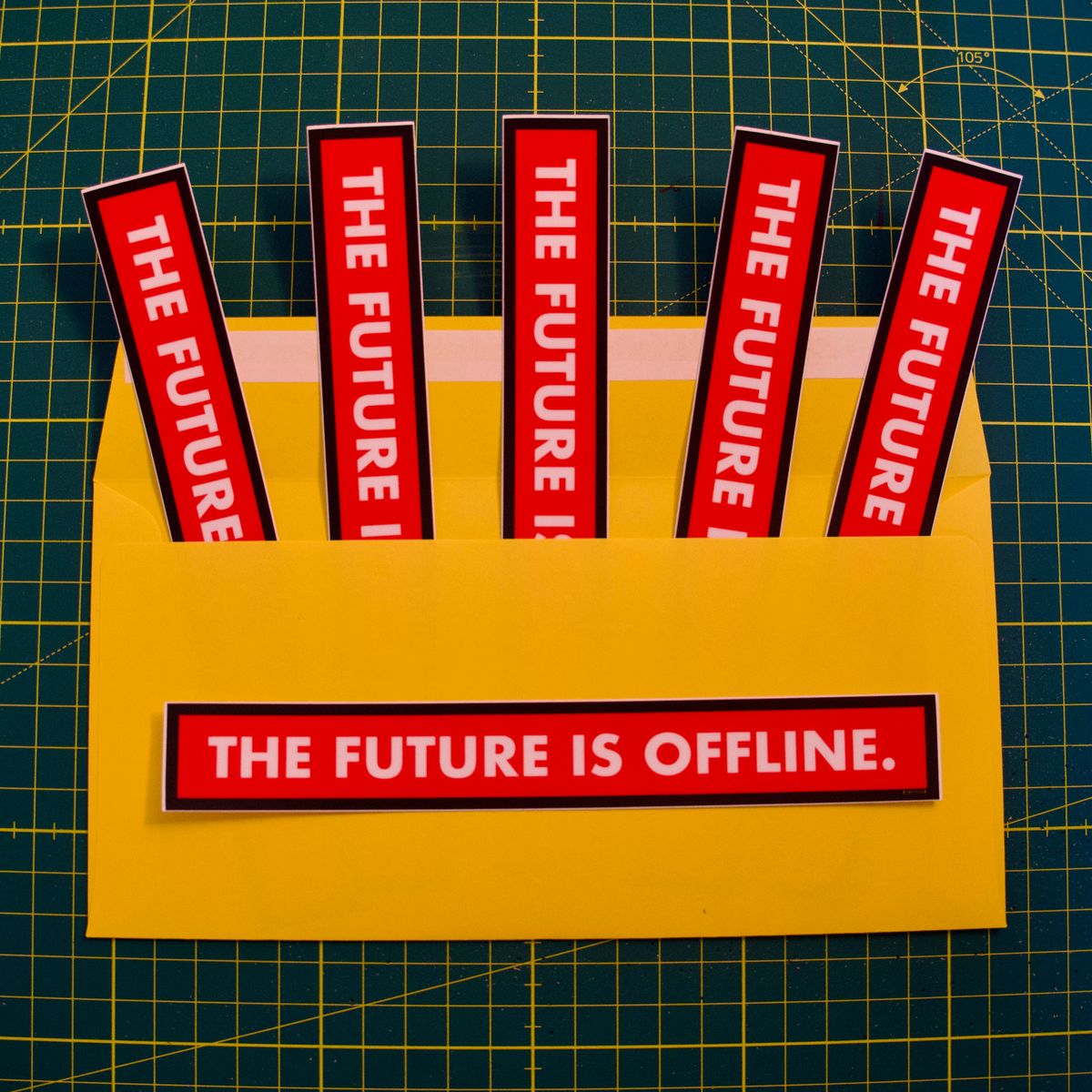 🟥 THE FUTURE IS OFFLINE sticker pack