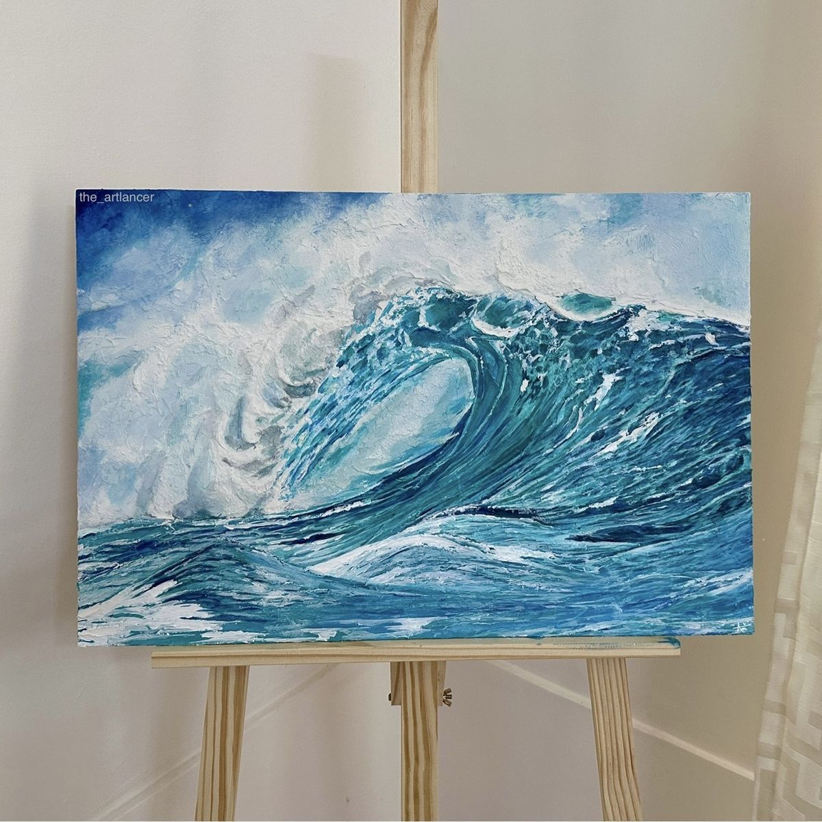 ‘Wave Break’ - Textured Acrylic Painting