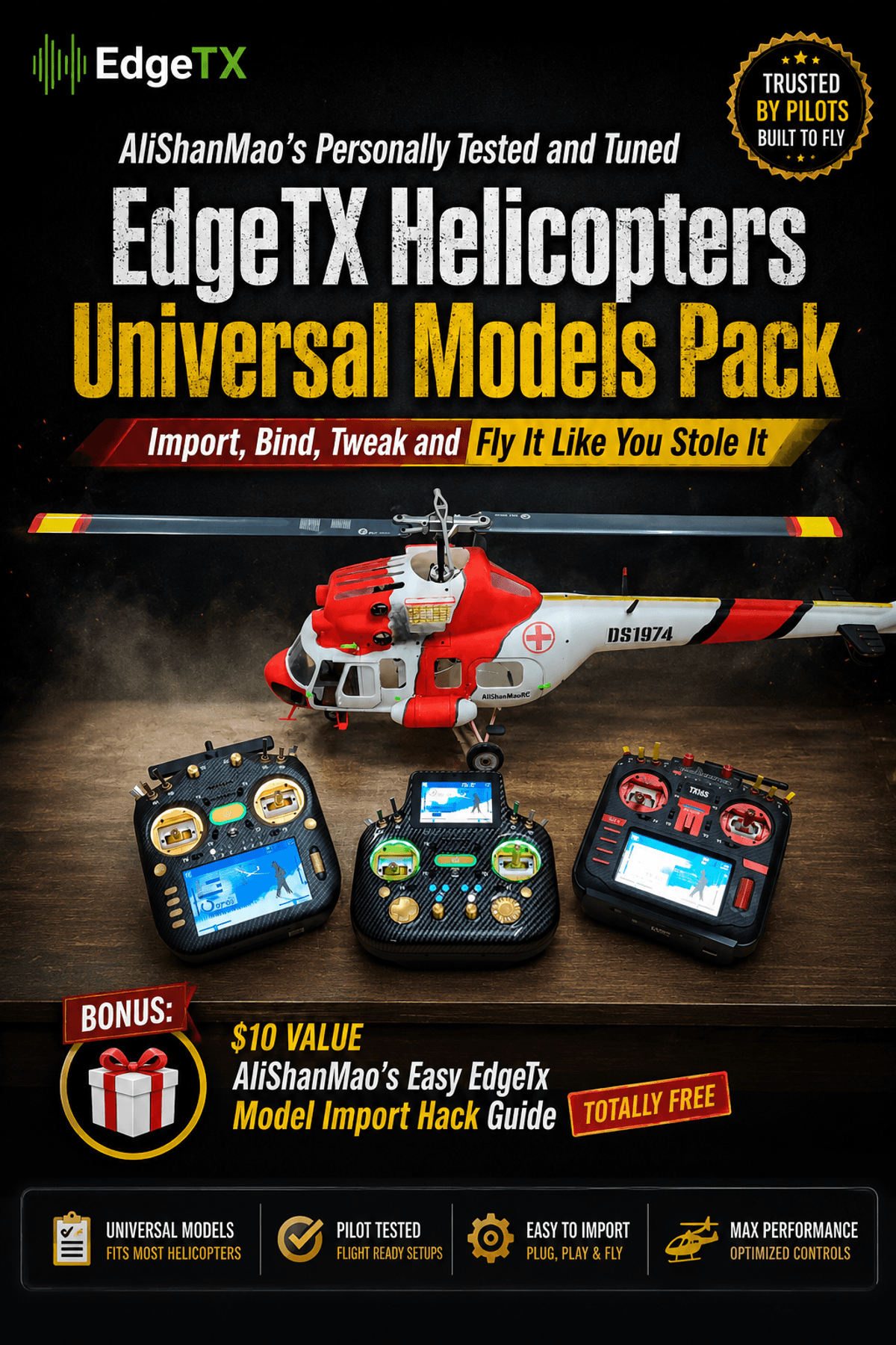 AliShanMao EdgeTX Helicopter Universal Models Pack