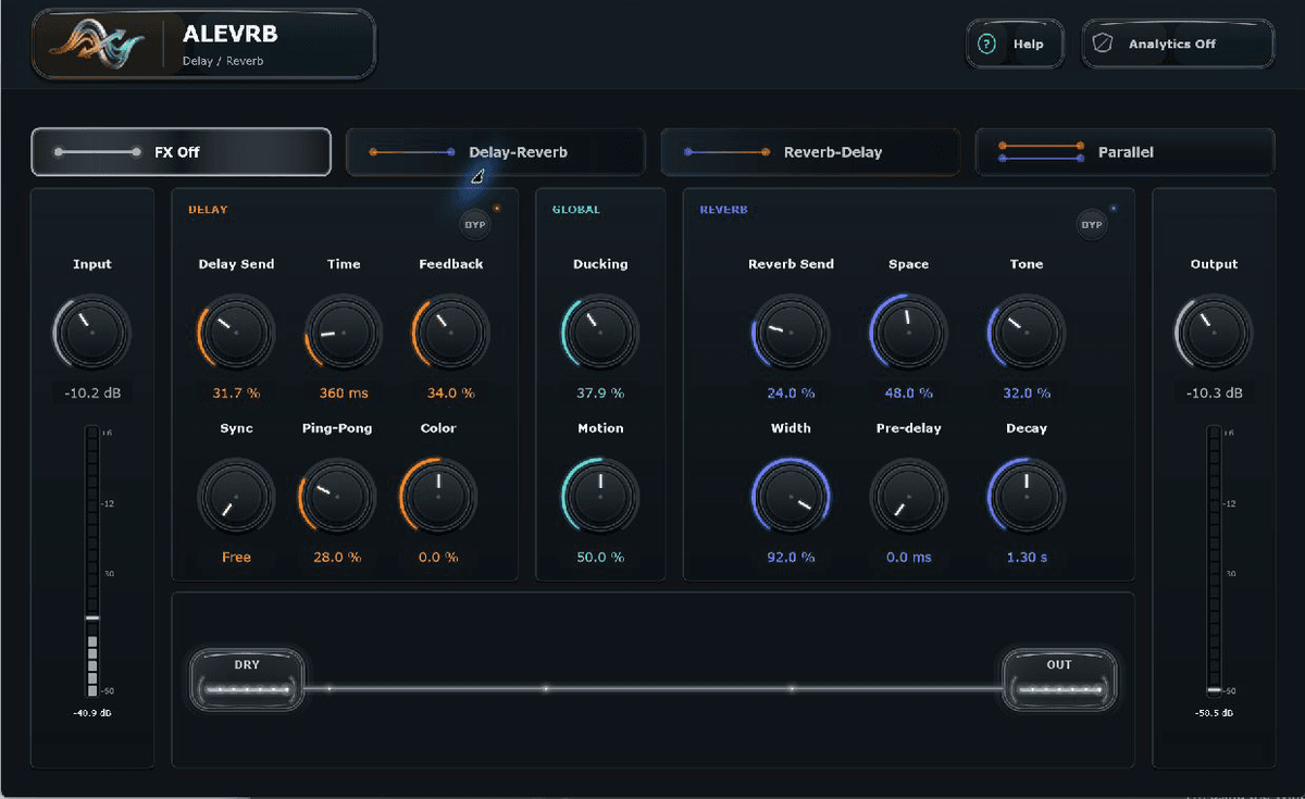 ALEVRB 1.1 – Visual Delay / Reverb Router