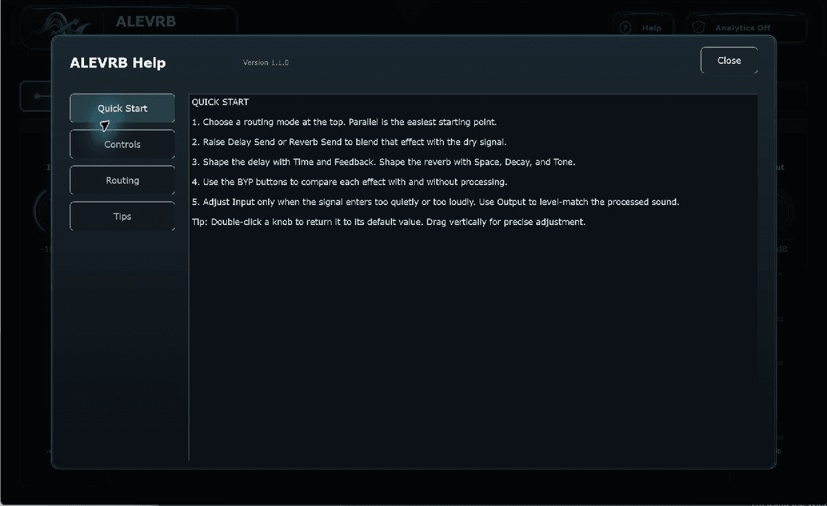 ALEVRB 1.1 – Visual Delay / Reverb Router