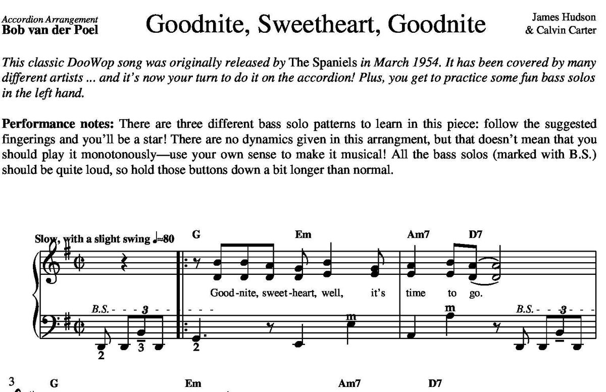 Goodnite, Sweetheart, Goodnite