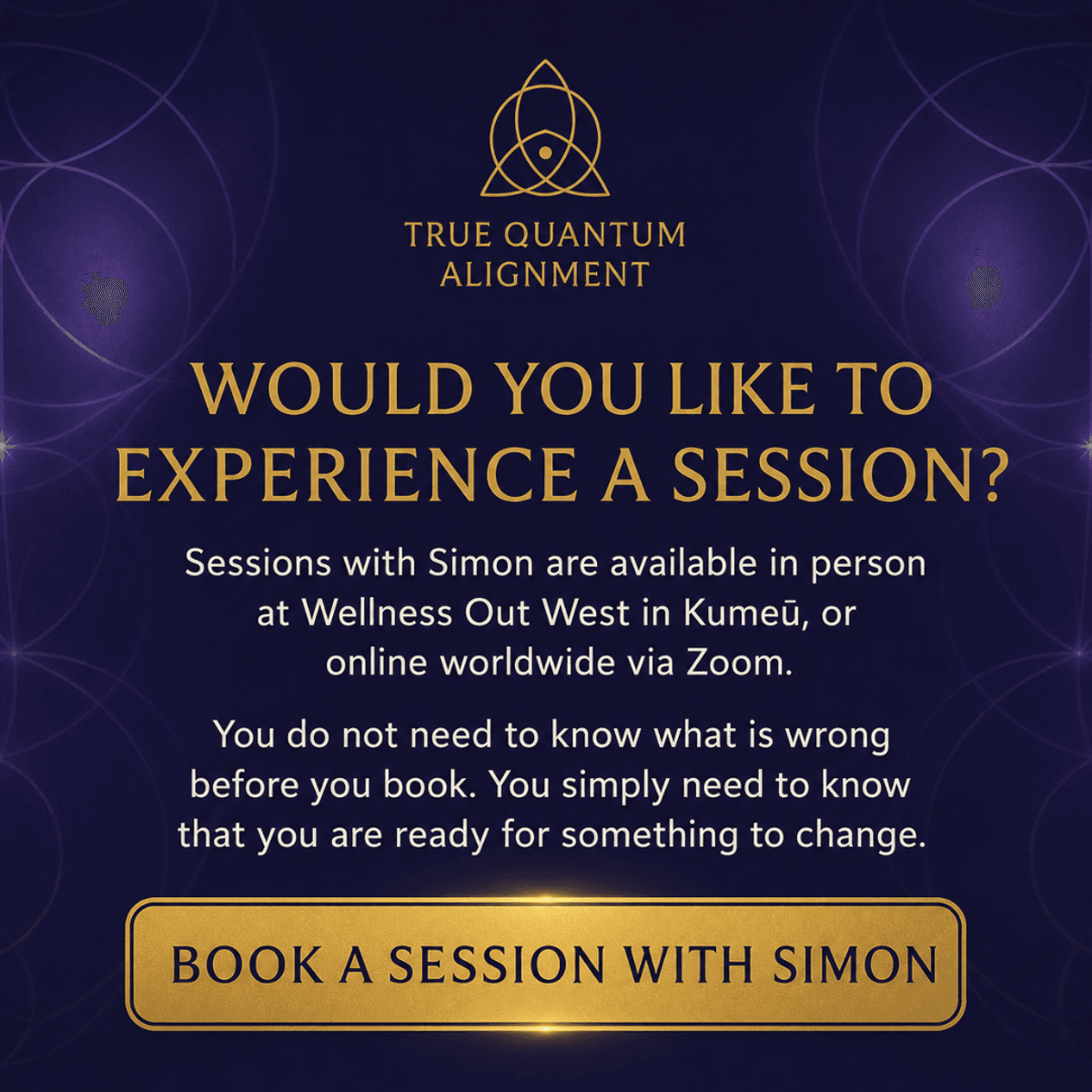 True Quantum Alignment Session with Simon Mason - 60 Minutes on Zoom