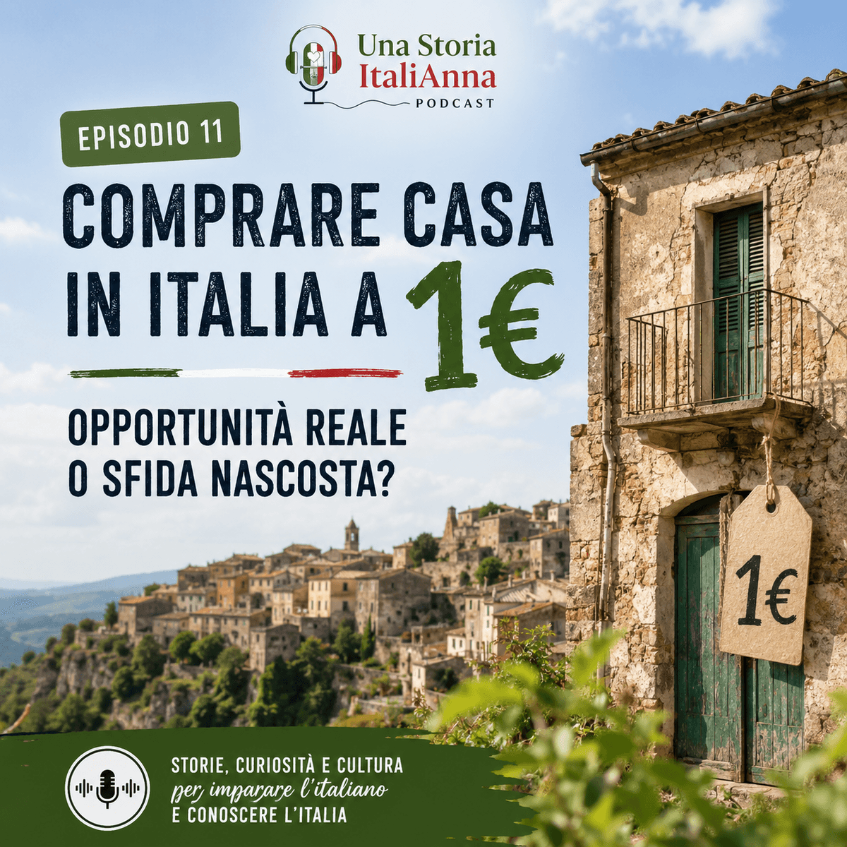 EPISODIO 11 - CULTURA ITALIANA - Comprare casa in Italia a 1€: opportunità reale o sfida nascosta?