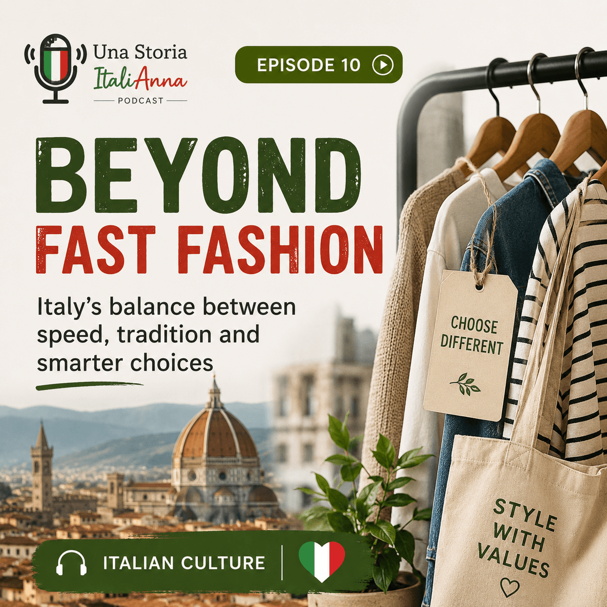 EPISODIO 10 - CULTURA ITALIANA - Fast fashion in Italia: tra velocità, tradizione e nuove scelte di consumo
