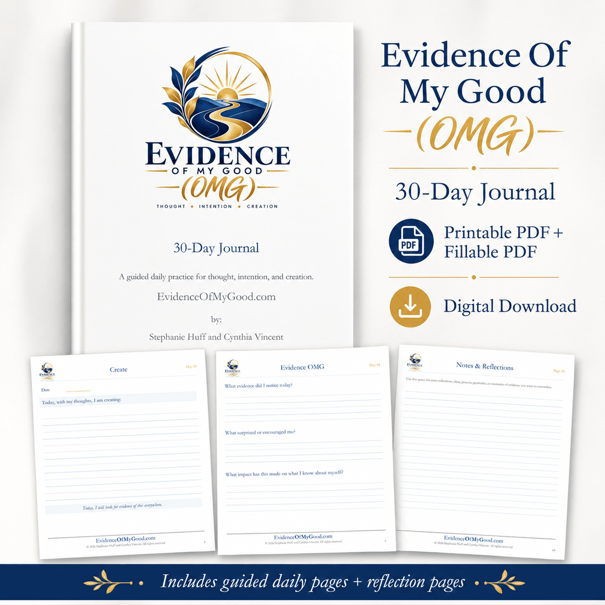 Evidence Of My Good 30-Day Journal (Digital Only - Receive both Print and Fillable PDFs