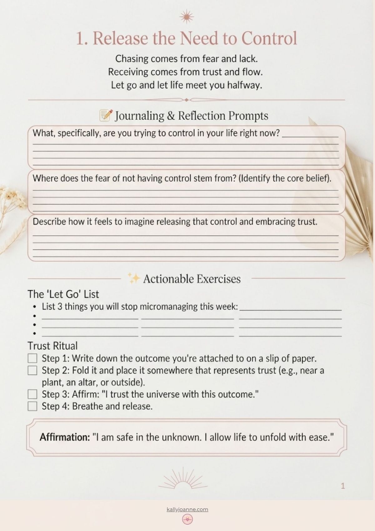 Stop Chasing, Start Receiving: The 10-Day Activation & Journaling Workbook (PDF Download)