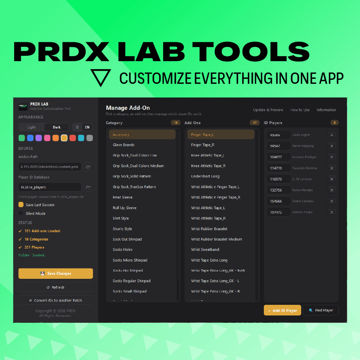 PRDX Body Style Evolved V1.0.0