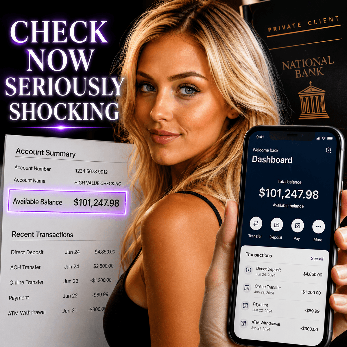 Seeing $100,000 in Your Account | Six-Figure Bank Balance Subliminal