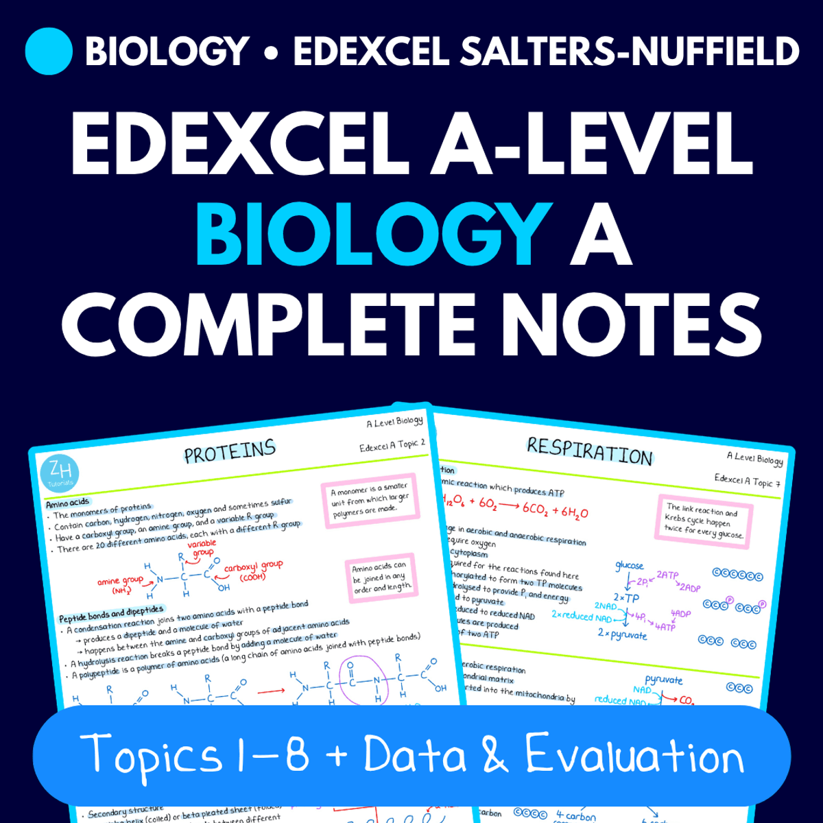 Edexcel A (Salters-Nuffield) A-Level Biology Complete Notes