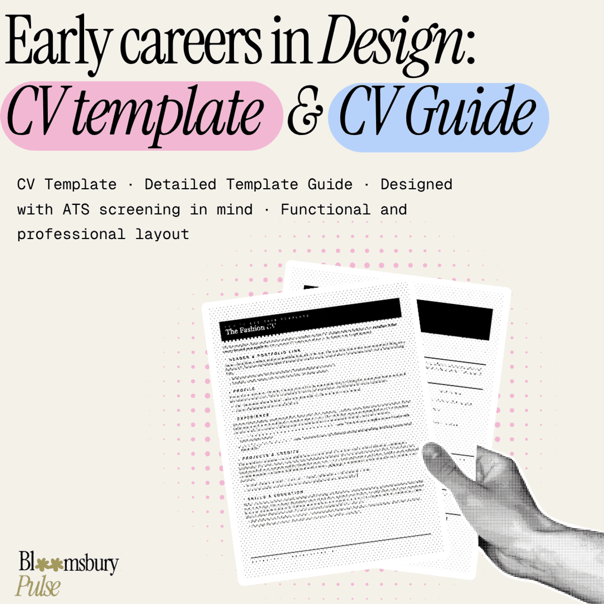 BloomsburyPulse | Entry-level Design CV template & CV guide