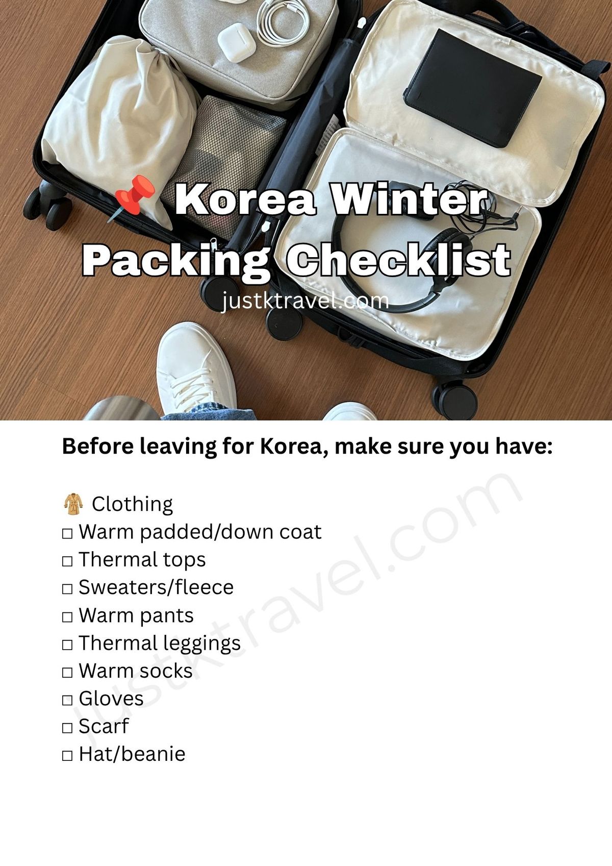 🇰🇷❄️ Korea Winter Packing Checklist