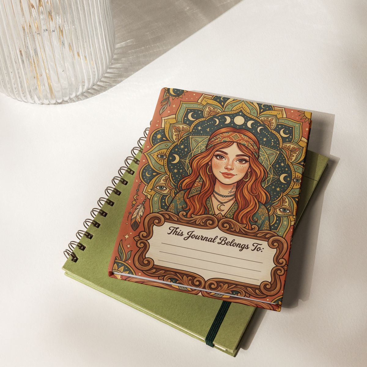 🌙 Luna's Birthday Special: "Mystical Cosmic Mandala" Hardcover Journal