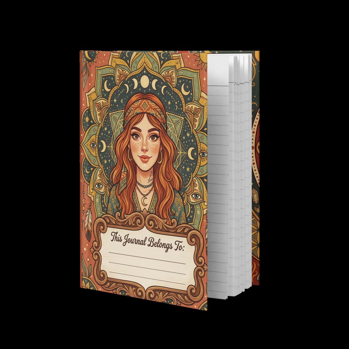 🌙 Luna's Birthday Special: "Mystical Cosmic Mandala" Hardcover Journal