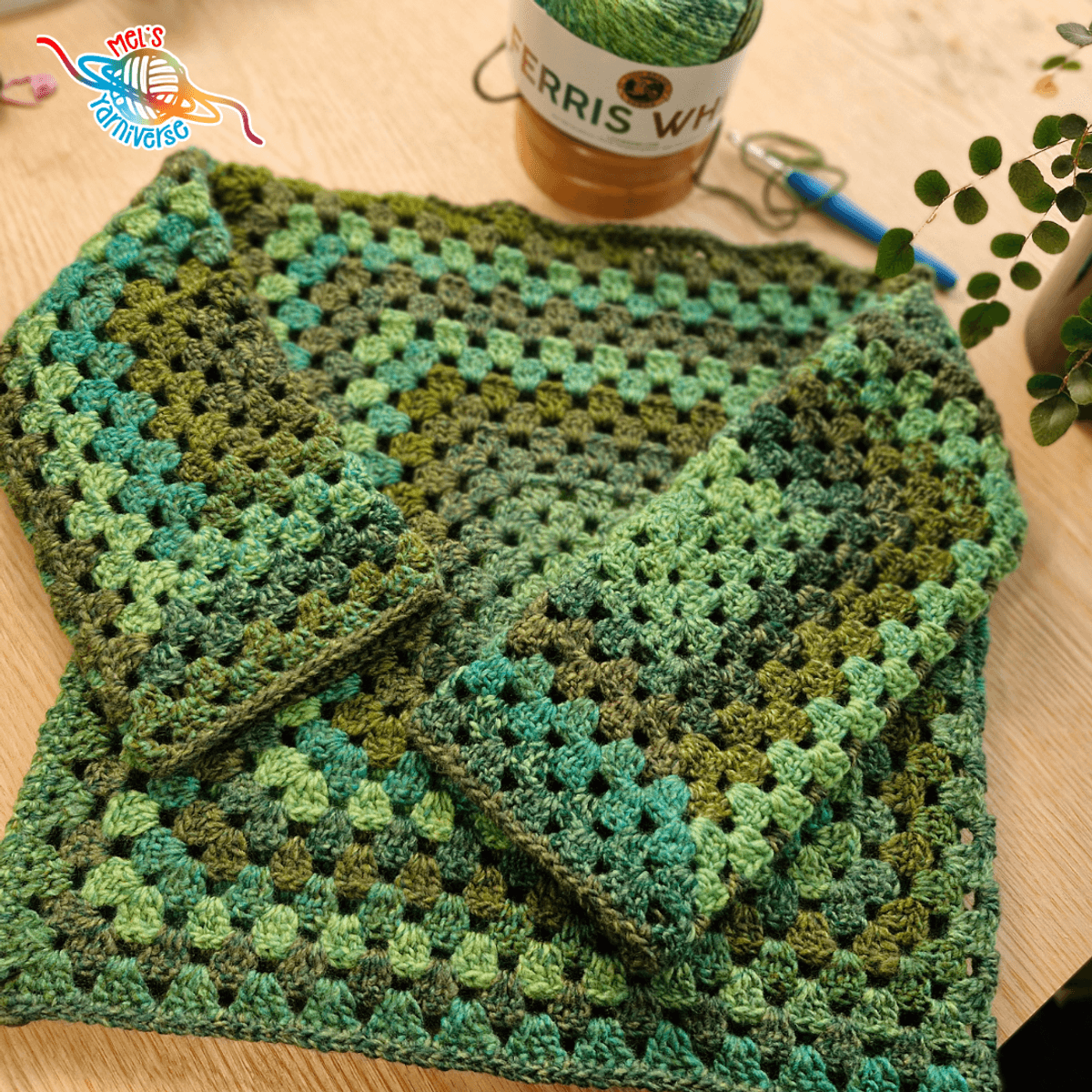 Easy Granny Square Sweater – Digital Crochet Pattern