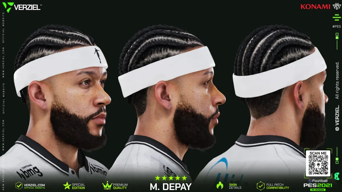 Memphis Depay 🇳🇱│ Face – PES 2021 PC 🔥🎮