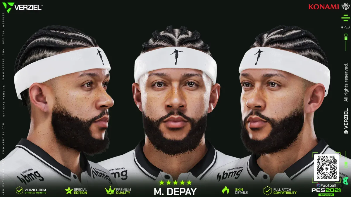 Memphis Depay 🇳🇱│ Face – PES 2021 PC 🔥🎮