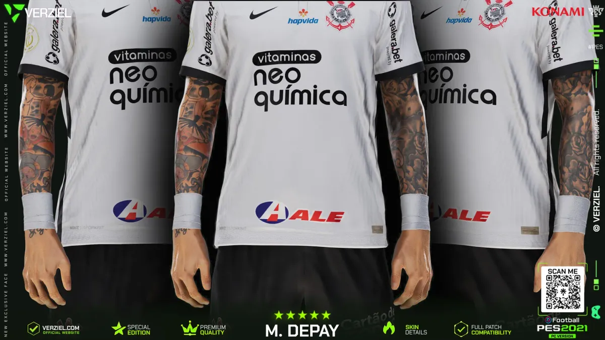 Memphis Depay 🇳🇱│ Face – PES 2021 PC 🔥🎮