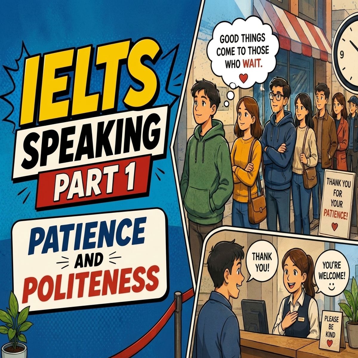IELTS Speaking Part 1 – Patience and Politeness