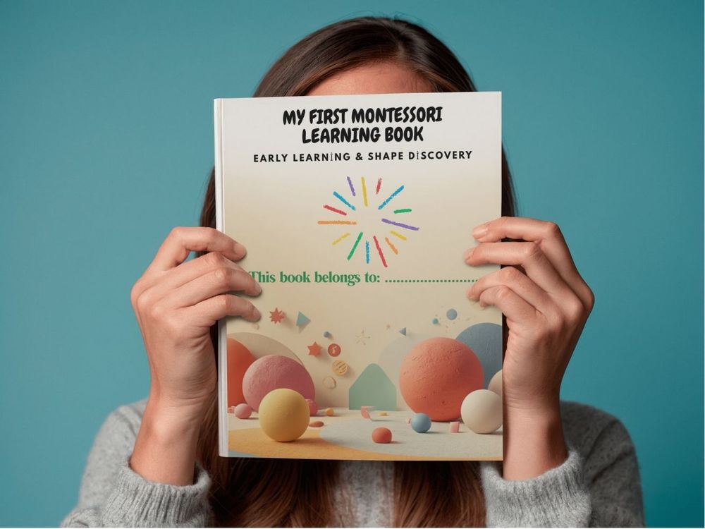 Montessori Learning Activity Book Printable, Kindergarten Preschool Worksheets, Kids Activity PDF Ages 3-6, Instant Download