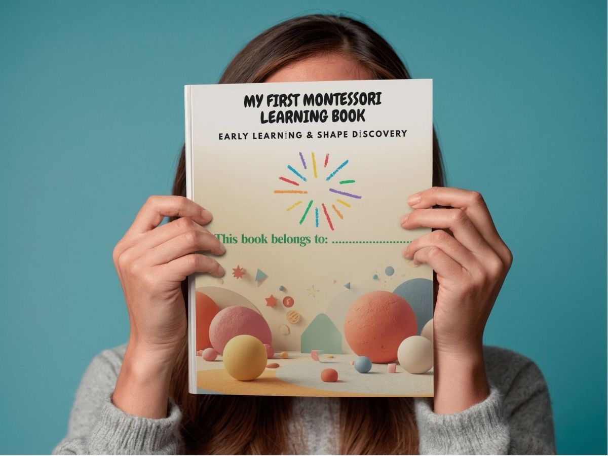 Montessori Learning Activity Book Printable, Kindergarten Preschool Worksheets, Kids Activity PDF Ages 3-6, Instant Download