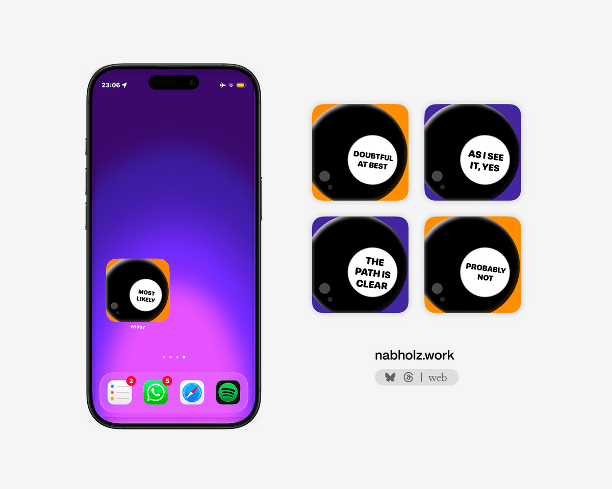 'Magic 8-Widgy' - Fun widget to reveal what your fortune awaits