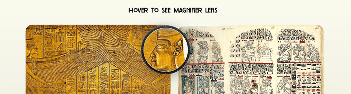 Magnifier lens cursor