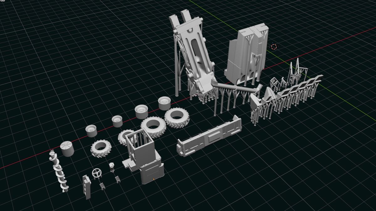 CASE IH 1660 Axial-Flow - 3D Printable Combine Harvester by Gerben’s Designs