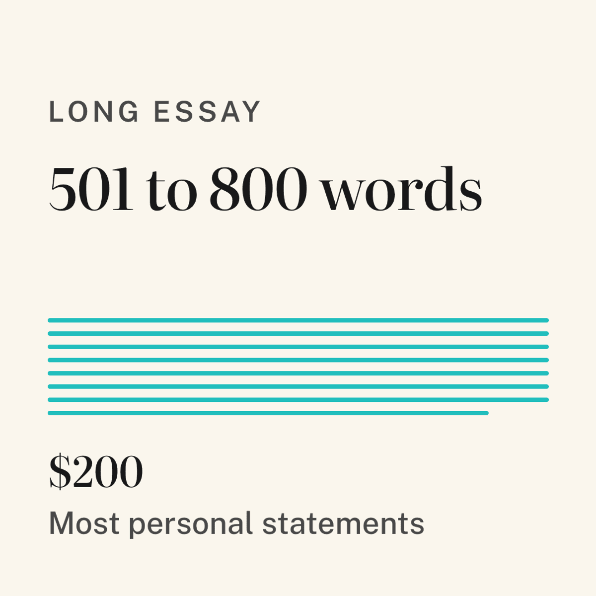 Professional College Essay Review - Long Essays (501-800 words)
