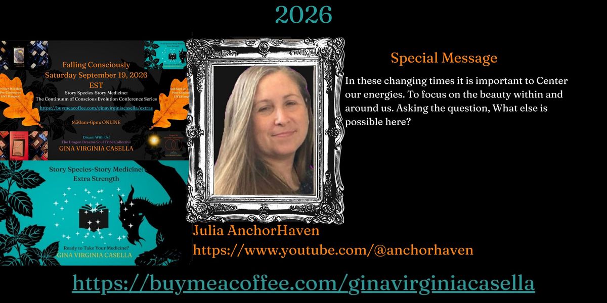 Watch the Replay!  Falling Consciously: Saturday September 19, 2026-ONLINE $60 CAN: 8:30am-6pm EST