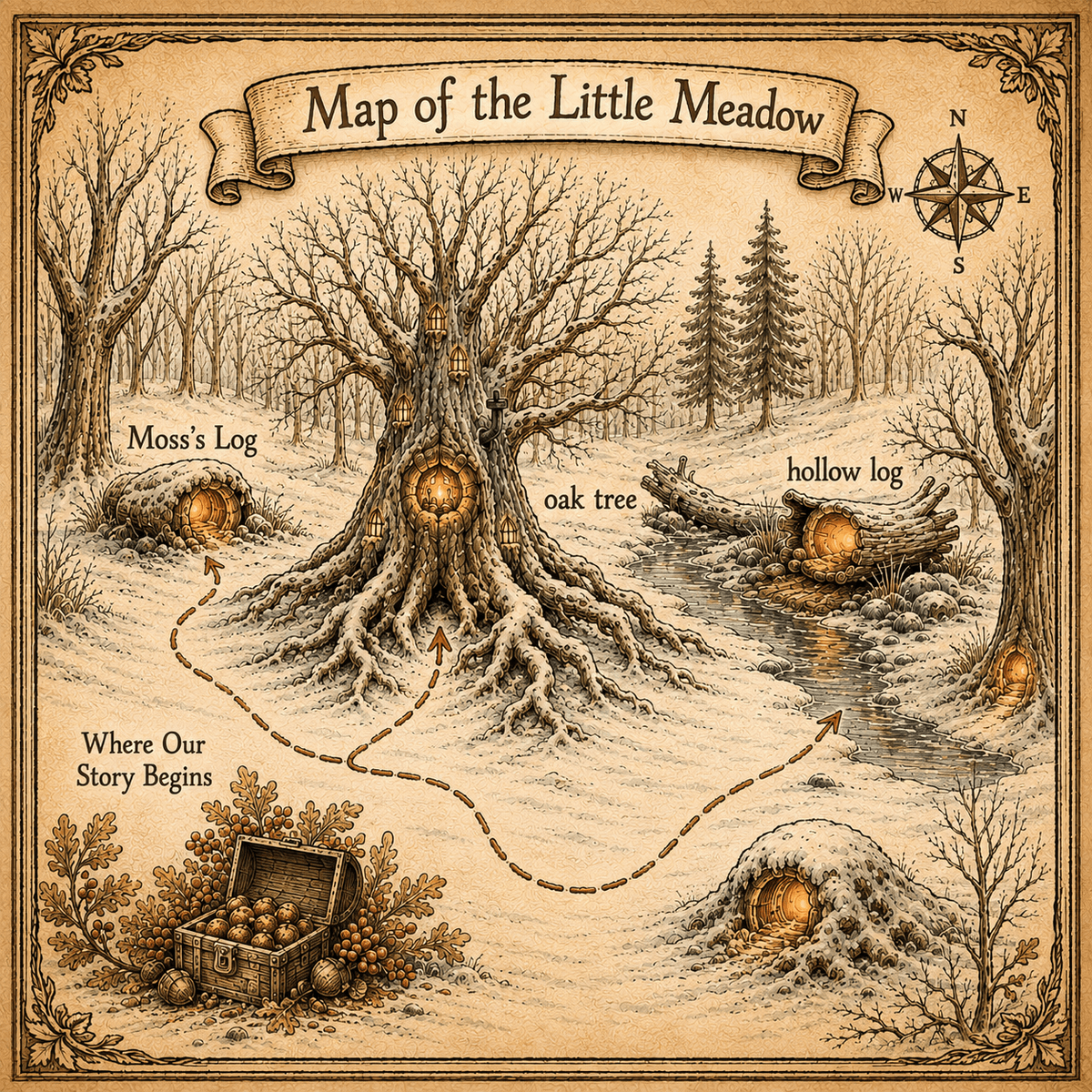 Fig and the Hollow Log  — The Little Meadow Tales - II