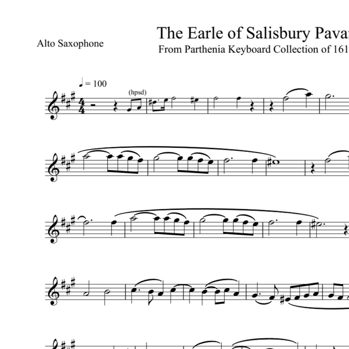 BT0288 The Earle of Salisbury Pavan Backing Track and Sheet Music